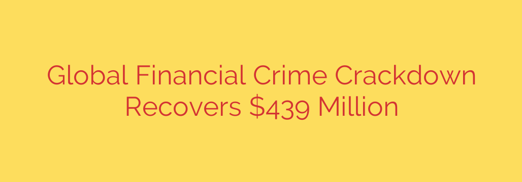 Global Financial Crime Crackdown Recovers $439 Million
