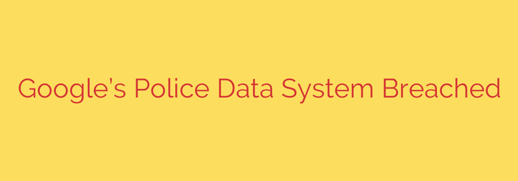 Google’s Police Data System Breached