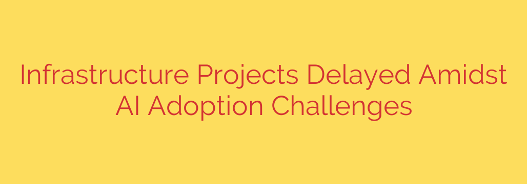 Infrastructure Projects Delayed Amidst AI Adoption Challenges