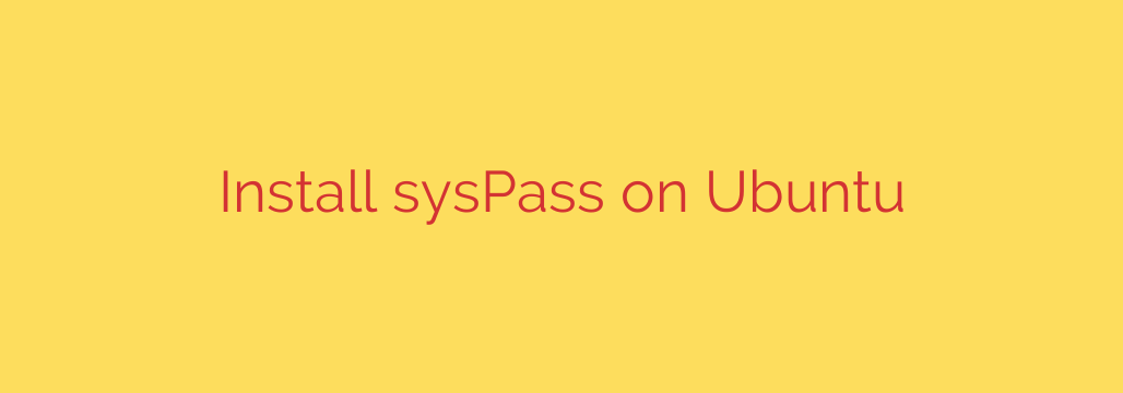 Install sysPass on Ubuntu
