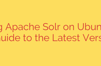 Installing Apache Solr on Ubuntu 20.04: A Guide to the Latest Version