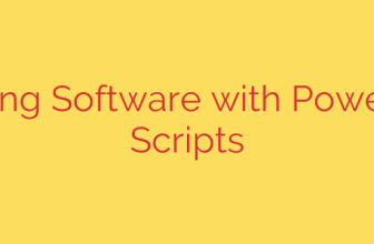 Installing Software with PowerShell Scripts