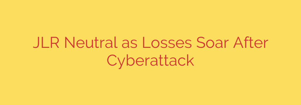JLR Neutral as Losses Soar After Cyberattack
