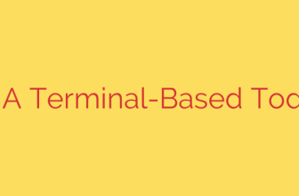 Judo: A Terminal-Based Todo List