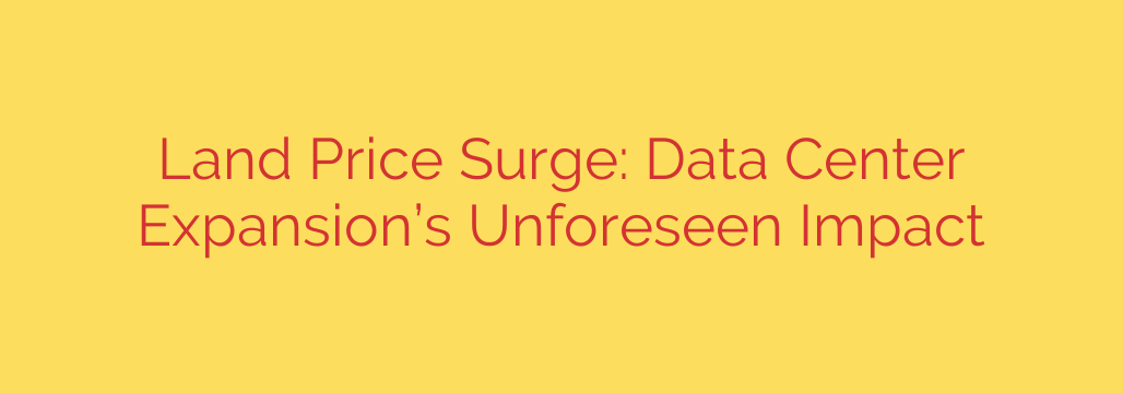 Land Price Surge: Data Center Expansion’s Unforeseen Impact