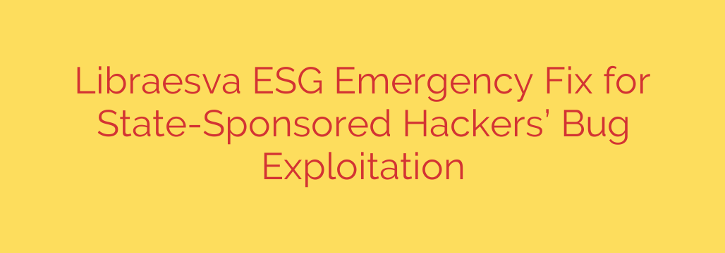 Libraesva ESG Emergency Fix for State-Sponsored Hackers’ Bug Exploitation