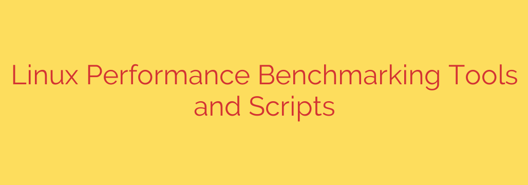 Linux Performance Benchmarking Tools and Scripts