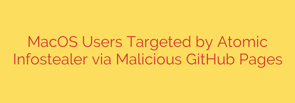 MacOS Users Targeted by Atomic Infostealer via Malicious GitHub Pages