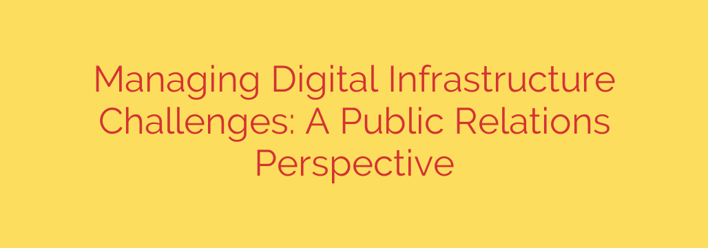 Managing Digital Infrastructure Challenges: A Public Relations Perspective