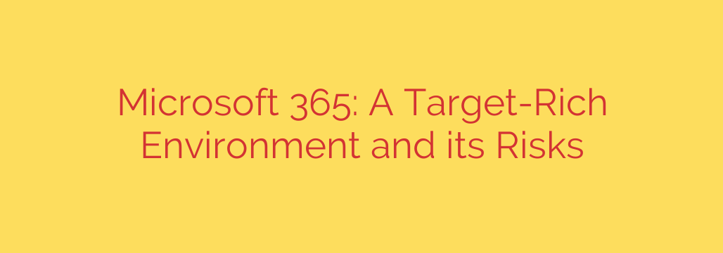 Microsoft 365: A Target-Rich Environment and its Risks