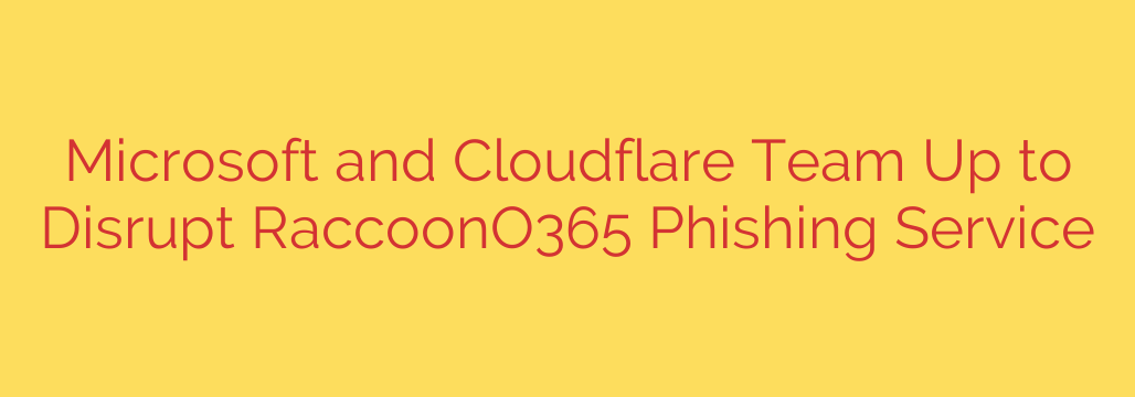 Microsoft and Cloudflare Team Up to Disrupt RaccoonO365 Phishing Service