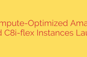 New Compute-Optimized Amazon EC2 C8i and C8i-flex Instances Launched