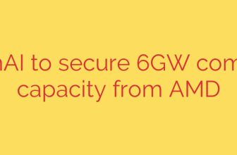OpenAI to secure 6GW compute capacity from AMD