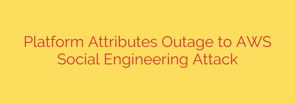 Platform Attributes Outage to AWS Social Engineering Attack