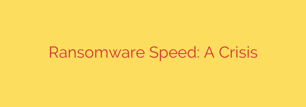 Ransomware Speed: A Crisis