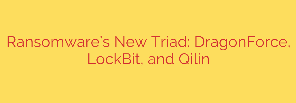 Ransomware’s New Triad: DragonForce, LockBit, and Qilin