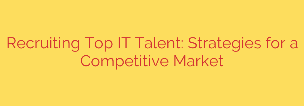 Recruiting Top IT Talent: Strategies for a Competitive Market