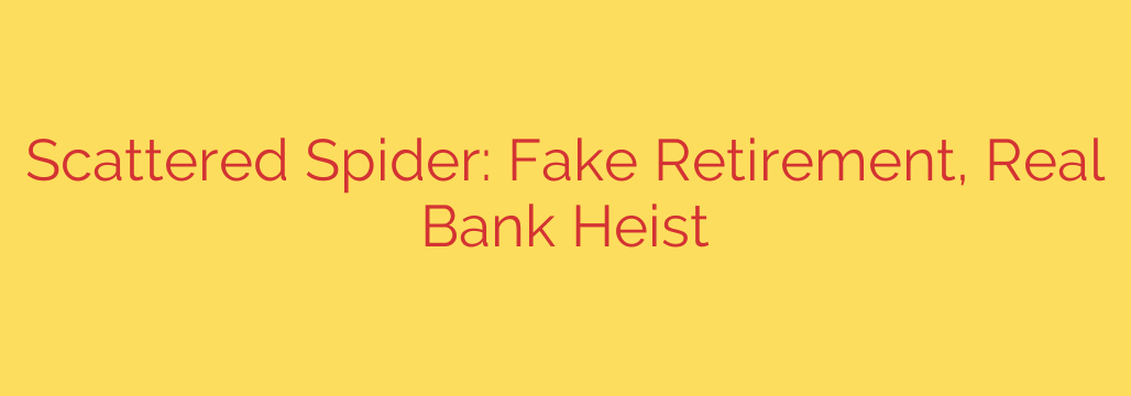 Scattered Spider: Fake Retirement, Real Bank Heist