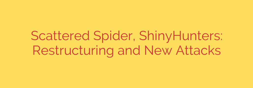 Scattered Spider, ShinyHunters: Restructuring and New Attacks