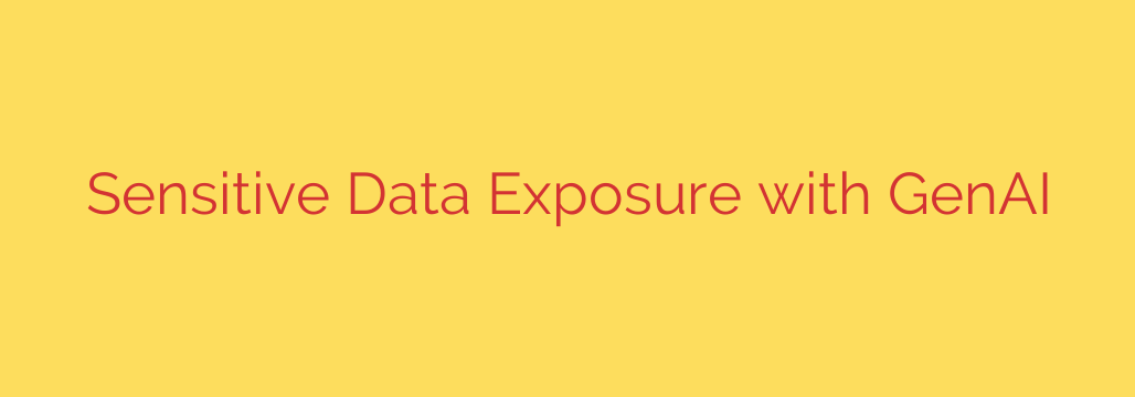 Sensitive Data Exposure with GenAI