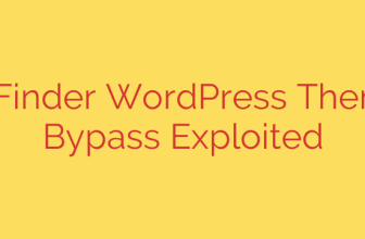 Service Finder WordPress Theme: Auth Bypass Exploited