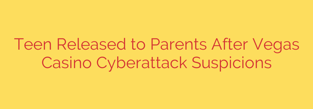 Teen Released to Parents After Vegas Casino Cyberattack Suspicions