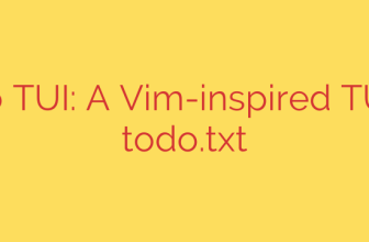 Todo TUI: A Vim-inspired TUI for todo.txt