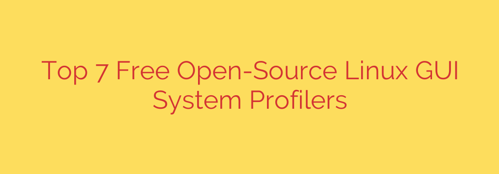 Top 7 Free Open-Source Linux GUI System Profilers