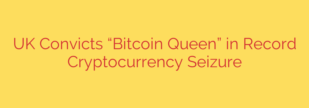 UK Convicts “Bitcoin Queen” in Record Cryptocurrency Seizure