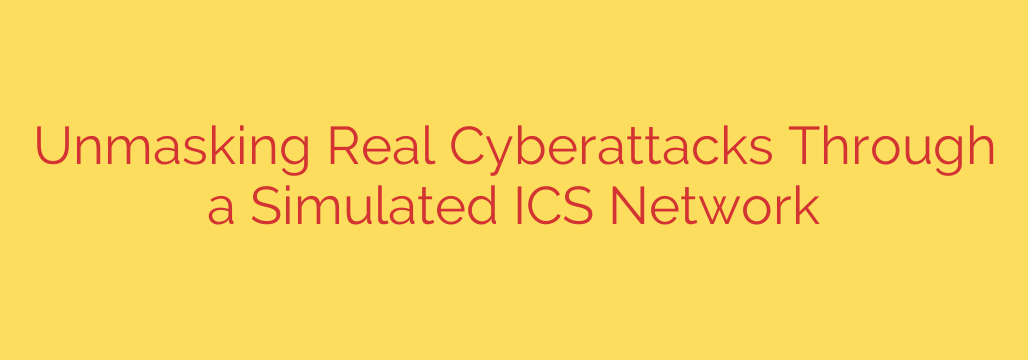 Unmasking Real Cyberattacks Through a Simulated ICS Network