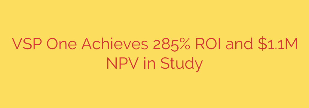 VSP One Achieves 285% ROI and $1.1M NPV in Study
