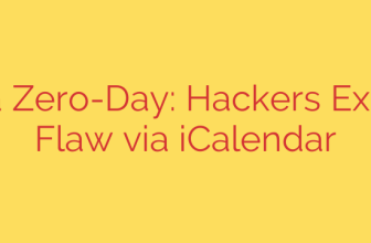 Zimbra Zero-Day: Hackers Exploited Flaw via iCalendar