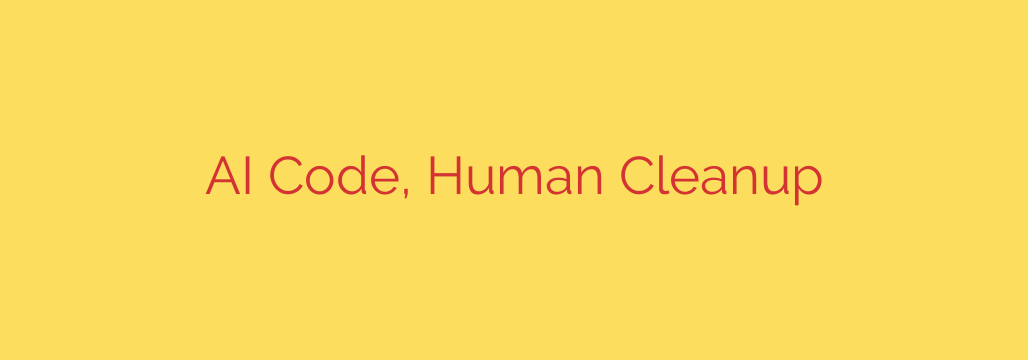 AI Code, Human Cleanup