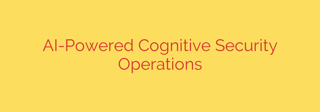 AI-Powered Cognitive Security Operations