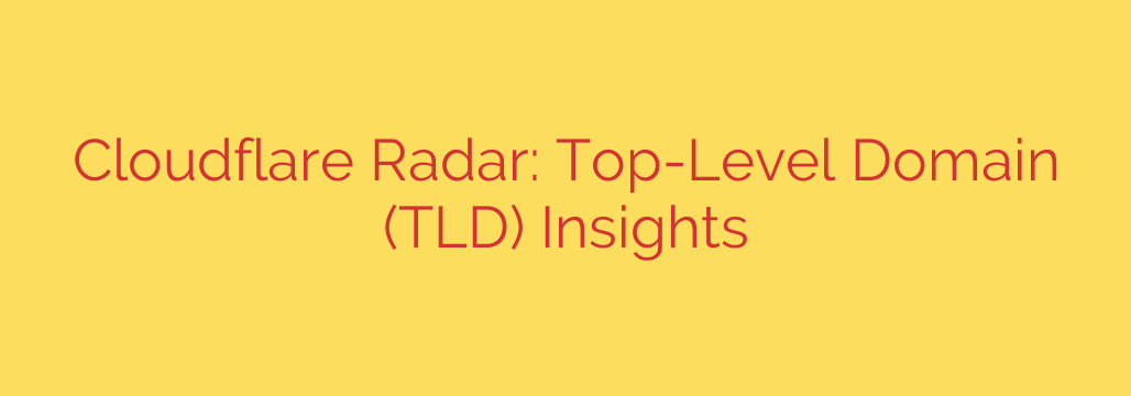 Cloudflare Radar: Top-Level Domain (TLD) Insights