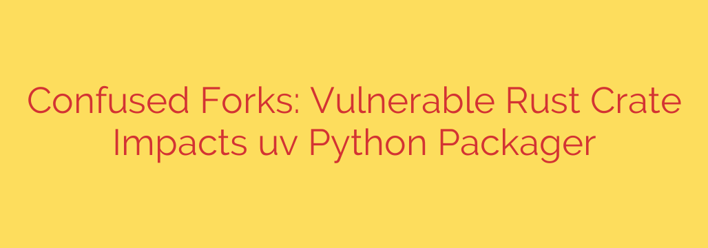 Confused Forks: Vulnerable Rust Crate Impacts uv Python Packager