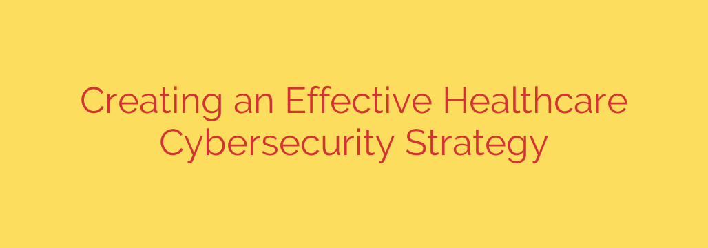 Creating an Effective Healthcare Cybersecurity Strategy
