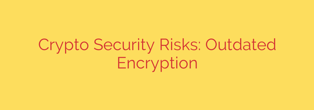 Crypto Security Risks: Outdated Encryption