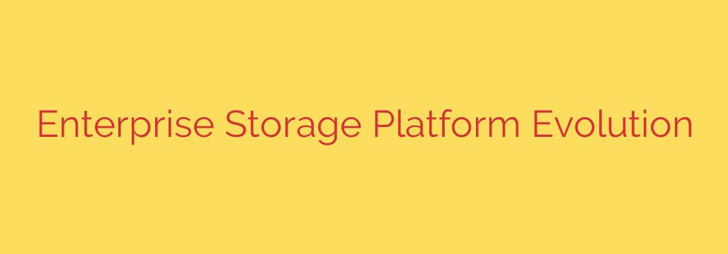 Enterprise Storage Platform Evolution