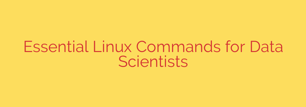 Essential Linux Commands for Data Scientists