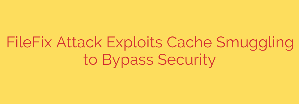 FileFix Attack Exploits Cache Smuggling to Bypass Security