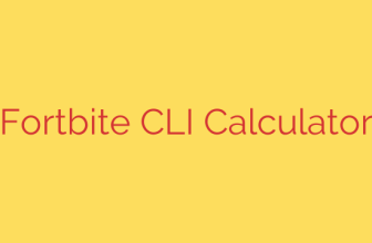 Fortbite CLI Calculator