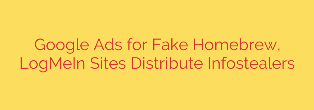 Google Ads for Fake Homebrew, LogMeIn Sites Distribute Infostealers