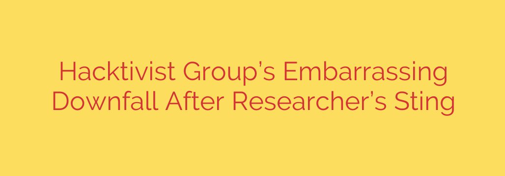 Hacktivist Group’s Embarrassing Downfall After Researcher’s Sting