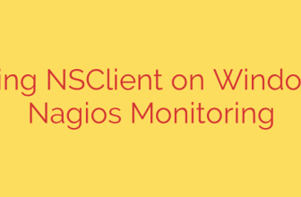 Installing NSClient on Windows for Nagios Monitoring