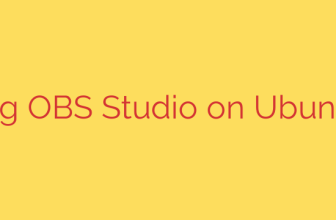 Installing OBS Studio on Ubuntu 24.04