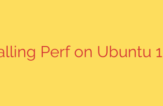 Installing Perf on Ubuntu 18.04