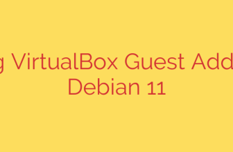 Installing VirtualBox Guest Additions on Debian 11