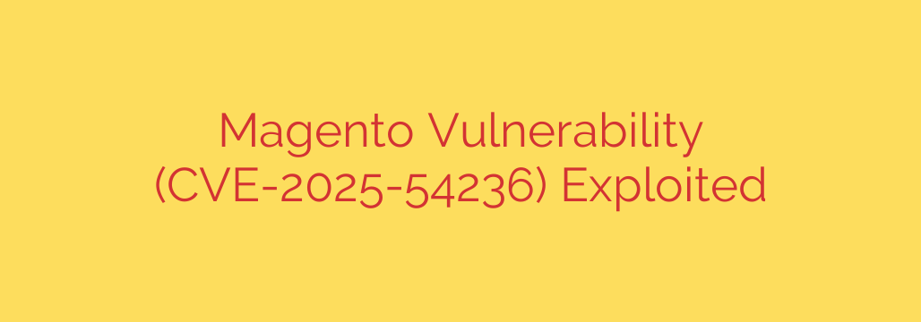 Magento Vulnerability (CVE-2025-54236) Exploited