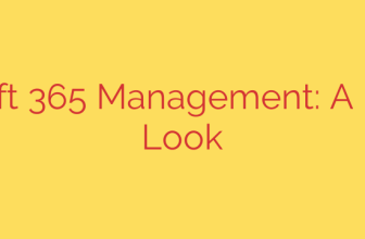 Microsoft 365 Management: A Realistic Look